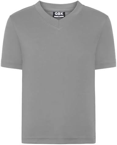 Kids Neon V-Neck T Shirt UPF 50+ Rash Guard Shirts - Grey