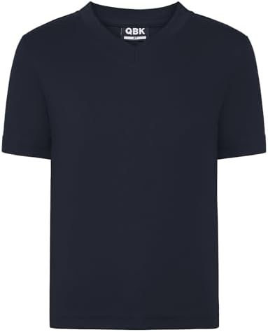 Kids Neon V-Neck T Shirt UPF 50+ Rash Guard Shirts - Navy