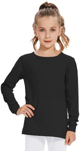 Girls Long Sleeve Shirts Kids Cotton T-Shirt