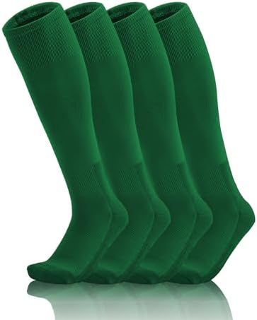 2T/3T/4T/5T Toddler Youth Baseball Soccer Socks for Boys Girls, 2 Pairs
