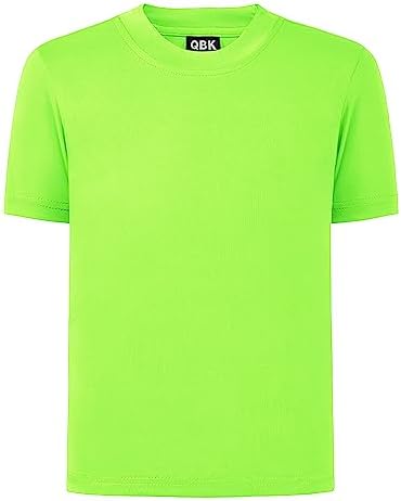 2T to Youth Neon Shirt Kids UPF 50+ Dry Fit Athletic Short Sleeve Tee
