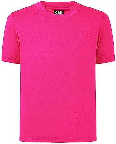 2T to Youth Neon Shirt Kids UPF 50+ Dry Fit Athletic Short Sleeve Rash Guard T Shirts for Boys Girls Sports Undershirt