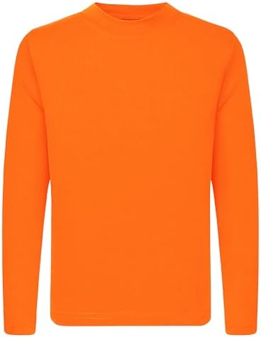 3T to Youth Neon Shirt Kids UPF 50+ Dry Fit Athletic Long Sleeve T Shirts for Boys and Girls-Moisture Wicking Rash Guard