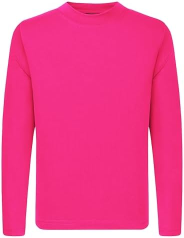 3T to Youth Neon Shirt Kids UPF 50+ Dry Fit Athletic Long Sleeve T Shirts for Boys and Girls-Moisture Wicking Rash Guard