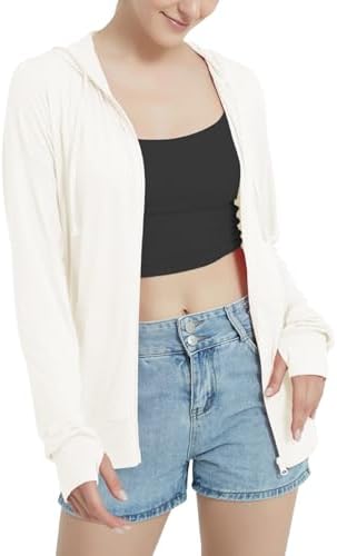 Lightweight Zip Up Hoodies Thin Summer Jackets For Women