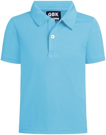Toddler to Youth Boys' Performance Polo Kids Collared Golf Shirt School Uniform
