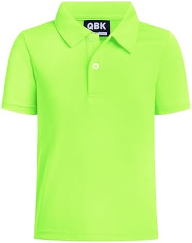 Toddler to Youth Boys' Performance Polo Kids Collared Golf Shirt School Uniform