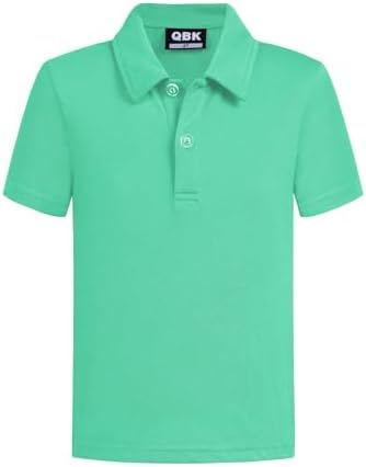 Toddler to Youth Boys' School Uniform Pique Polo Kids Short Sleeve Collared Golf Shirt