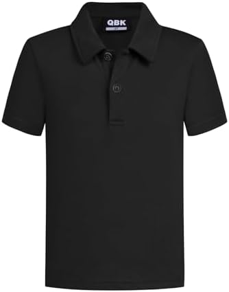 Toddler to Youth Boys' School Uniform Pique Polo Kids Short Sleeve Collared Golf Shirt