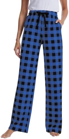Royal Blue Black Buffalo Plaid