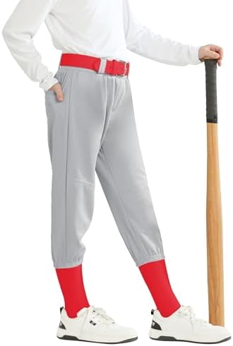 to Youth Toddler Boys Knicker Baseball Pants - Light Grey