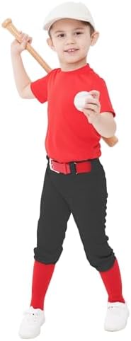 Toddler Baseball Pants Youth Softball Pants Kids Tee Ball - Black