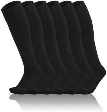 Toddler To Youth Baseball/Softball Socks - Soccer T-Ball 3-Pair Set - Black