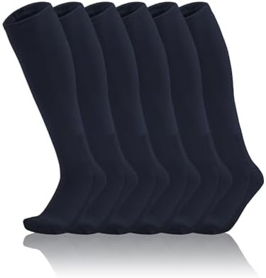 Toddler To Youth Baseball/Softball Socks - Soccer T-Ball 3-Pair Set - Navy
