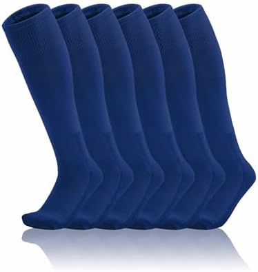 Toddler To Youth Baseball/Softball Socks - Soccer T-Ball 3-Pair Set - Royal Blue