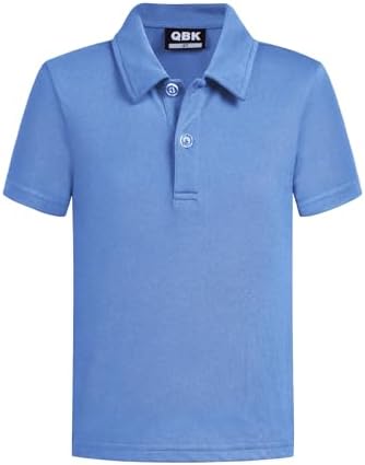Toddler to Youth Boys' School Uniform Pique Polo - Light Blue